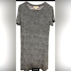 Michael Kors MK Black/White Cocktail Tunic Dress